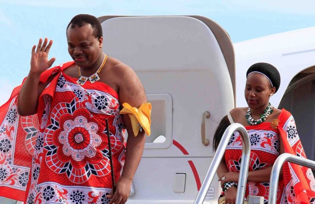 Le Roi Mswati III de Swaziland