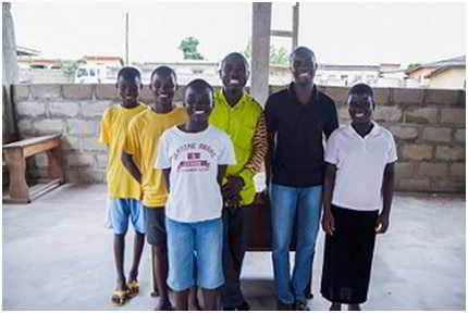 Les enfants bénificiaires de Challenging Heights, une entreprise social soutenu par Reach for Change au Ghana